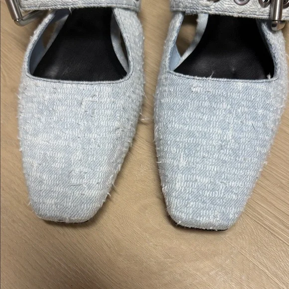 Rag & Bone Women's Light Blue Tweed Flats - Picture 2 of 8
